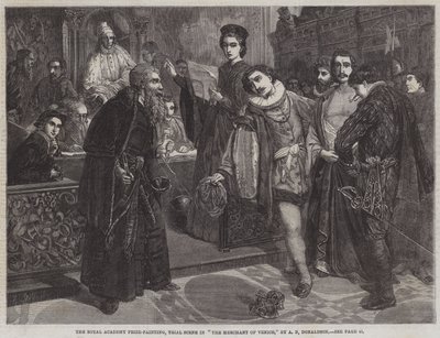 Trial Scene in The Merchant of Venice by Andrew Brown Donaldson